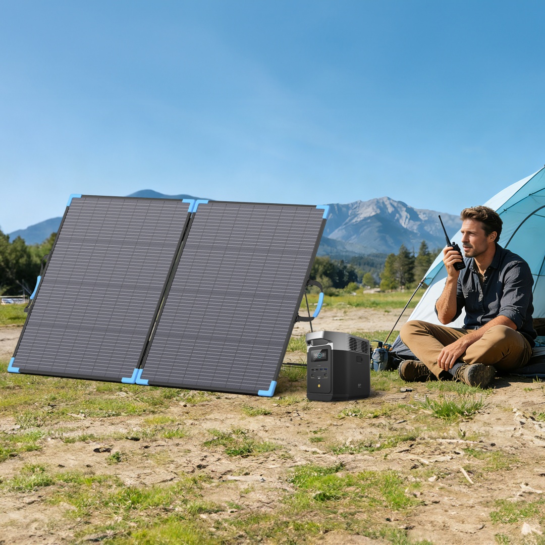 Renewable Energy Engineering - E-POWO 20V Bifaziales Solarmodul 220W Faltbares