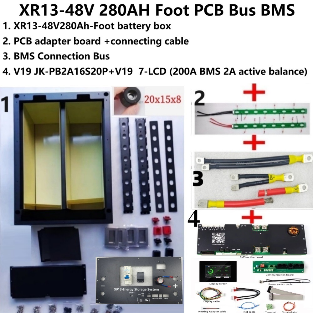 XR13 16S 51,2V 7 Zoll LCD JK B – Renewable Energy Kits Bewertung und Preis