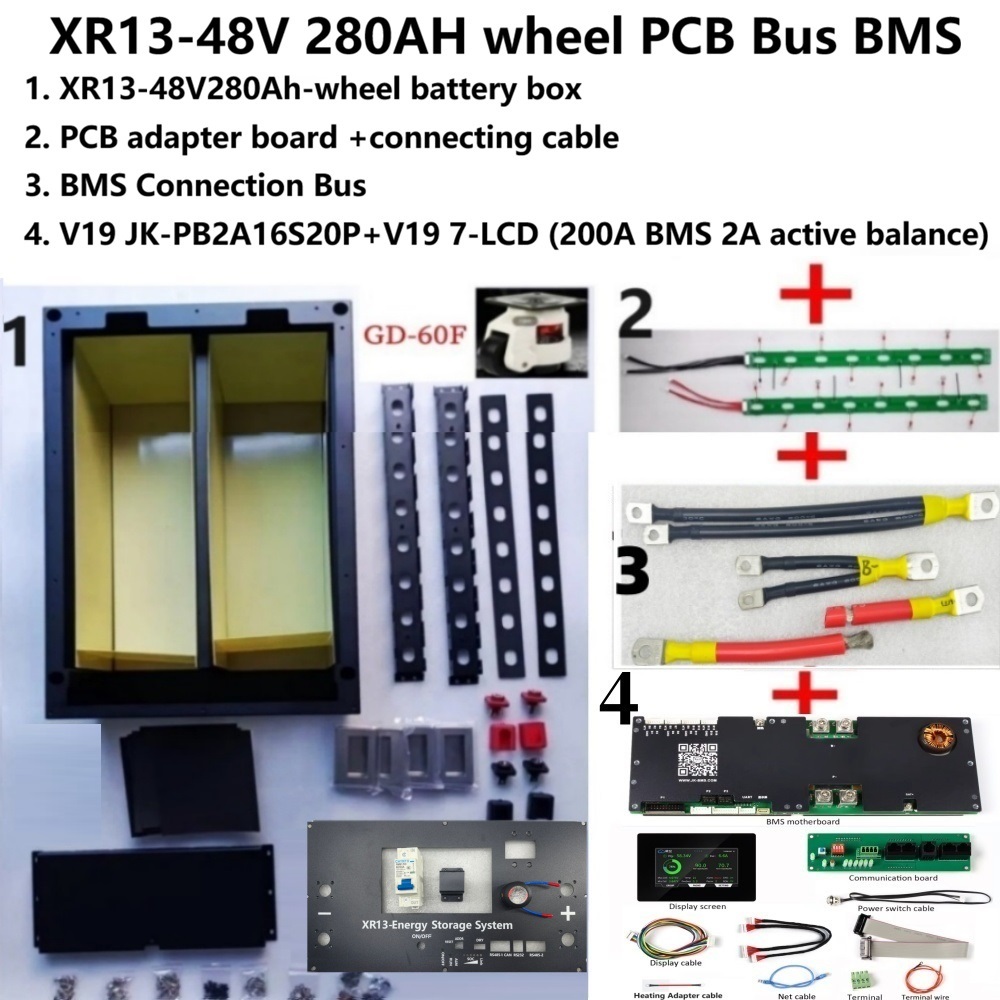 XR13 16S 51,2V 7 Zoll LCD JK B – Renewable Energy Kits Bewertung und Preis