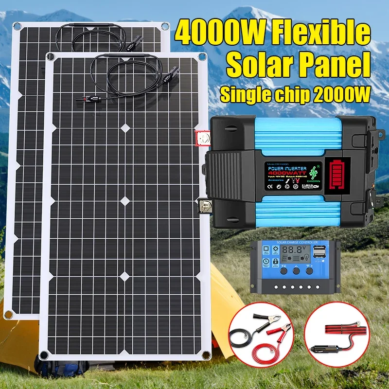 4000-W-Solarpanel-Set, 12 V bi – Renewable Energy Kits Bewertung und Preis